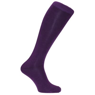 Chaussettes habillées Horizon Colors longues (longueur au genou) : violet : violet