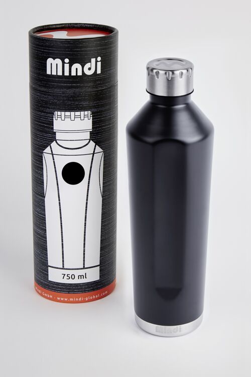 Thermoflasche William 750ml schwarz