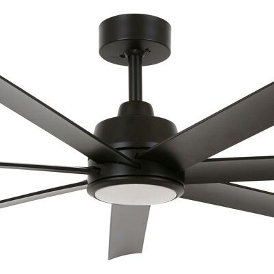 Lucci air - Airfusion Atlanta ceiling fan with remote control and LED light (dimmable), matt black