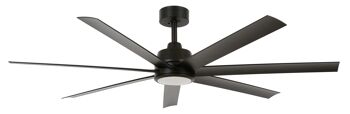 Lucci air - Ventilateur de plafond Airfusion Atlanta avec télécommande et éclairage LED (dimmable), noir mat 1