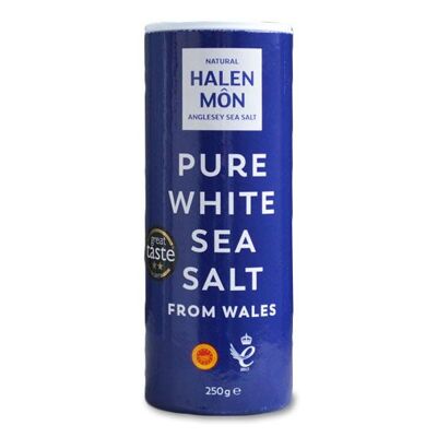Pure White Sea Salt from Wales, Flakes - 250g