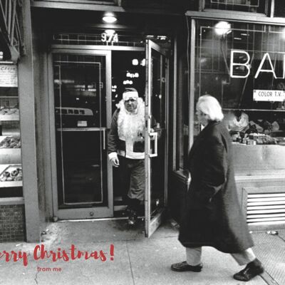 Christmas Card - Santa Claus in town