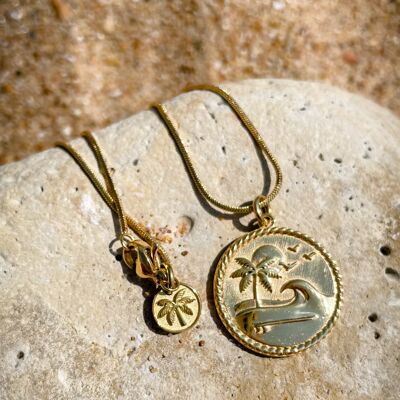 Ocean Island Vibes Necklace Gold