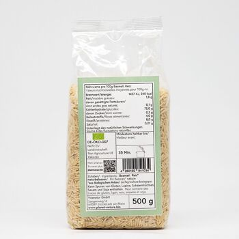 Riz basmati bio naturel - 500g 2