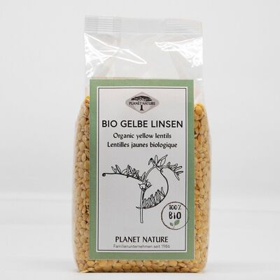 Organic yellow lentils - 500g