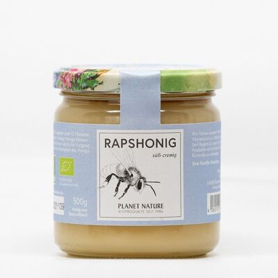 Organic rapeseed honey