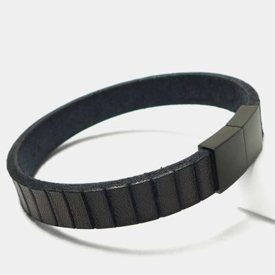 Bracelet pour hommes "Leather Star HL81" en cuir