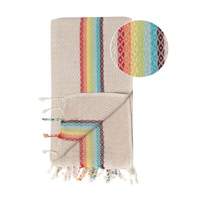 Samimi Hamamtuch Rainbow - Beige