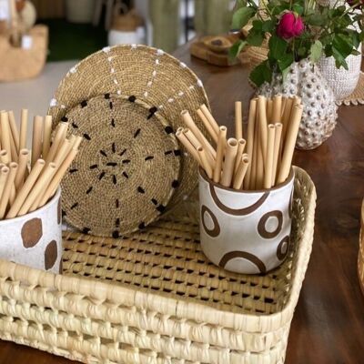 Pack of 50 bamboo straws
