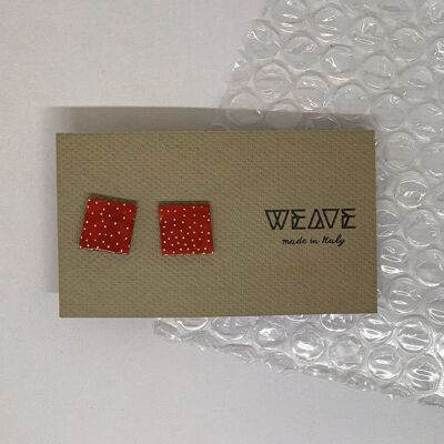 MINÙ SQUARE - boucles d'oreilles carrées minimales, boucle d'oreille moderne, boucles d'oreilles contemporaines, boucle d'oreille lobe, boucles d'oreilles géométriques