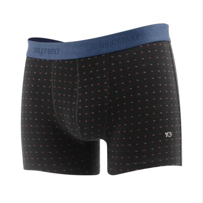 Schwarz gepunktete Boxershorts aus Bio-Baumwolle