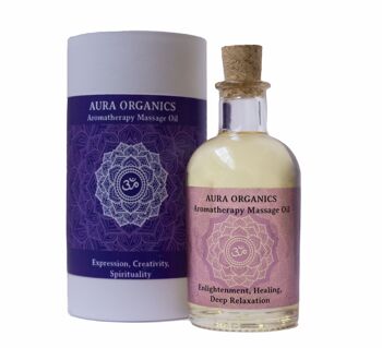 Huile de massage aromathérapie bio - Crown Chakra Blend