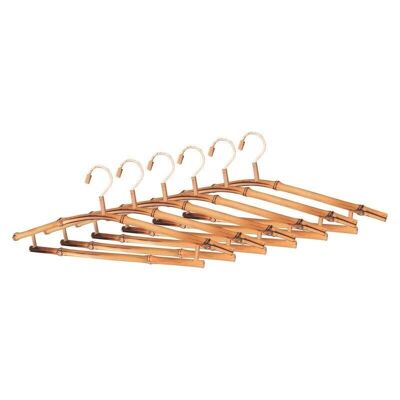 Pack of 6 bamboo hangers