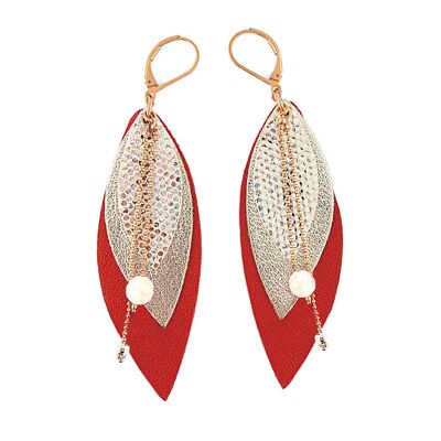 POP Red long earrings