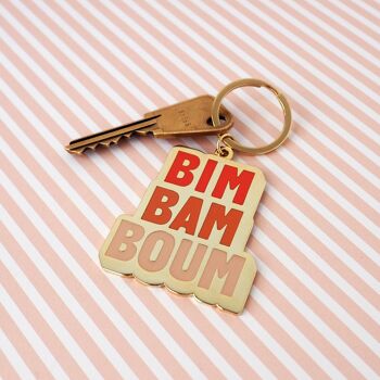 Porte-clés émaillé "Bim Bam Boum" 1
