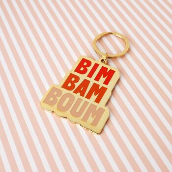 Porte-clés émaillé "Bim Bam Boum" 2