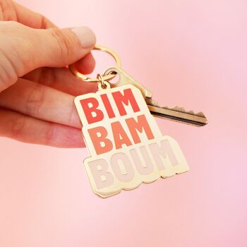 Porte-clés émaillé "Bim Bam Boum" 4