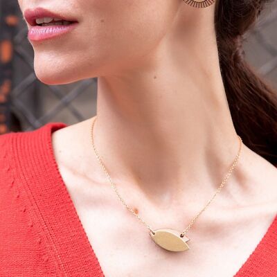 COLLANA MINI PETALI IN ORO