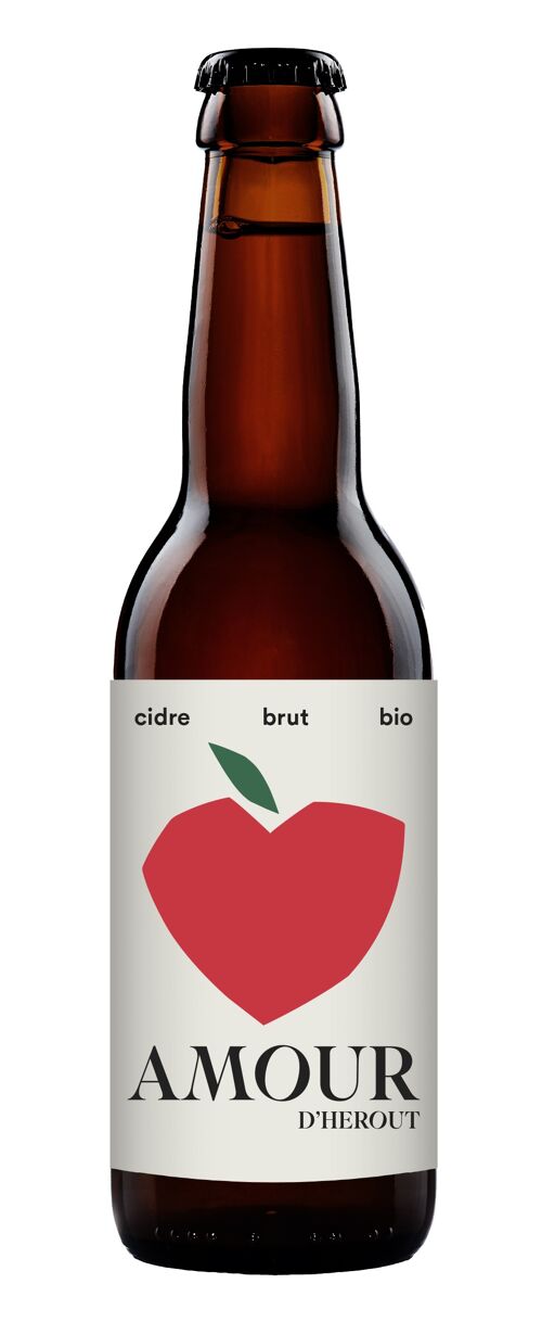 Cidre Bio Amour d'Hérout, Brut, 33cl