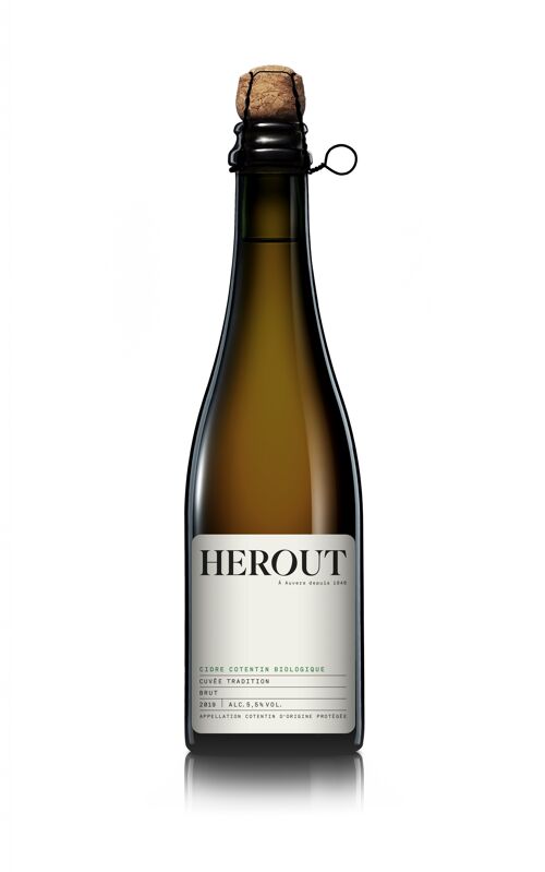 Cidre Bio Maison Hérout, Brut cuvée Tradition, 2021, 75cl