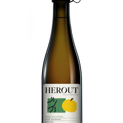 Cidre Bio Maison Hérout, Demi-Sec cuvée Gourmande, 2O21, 75cl