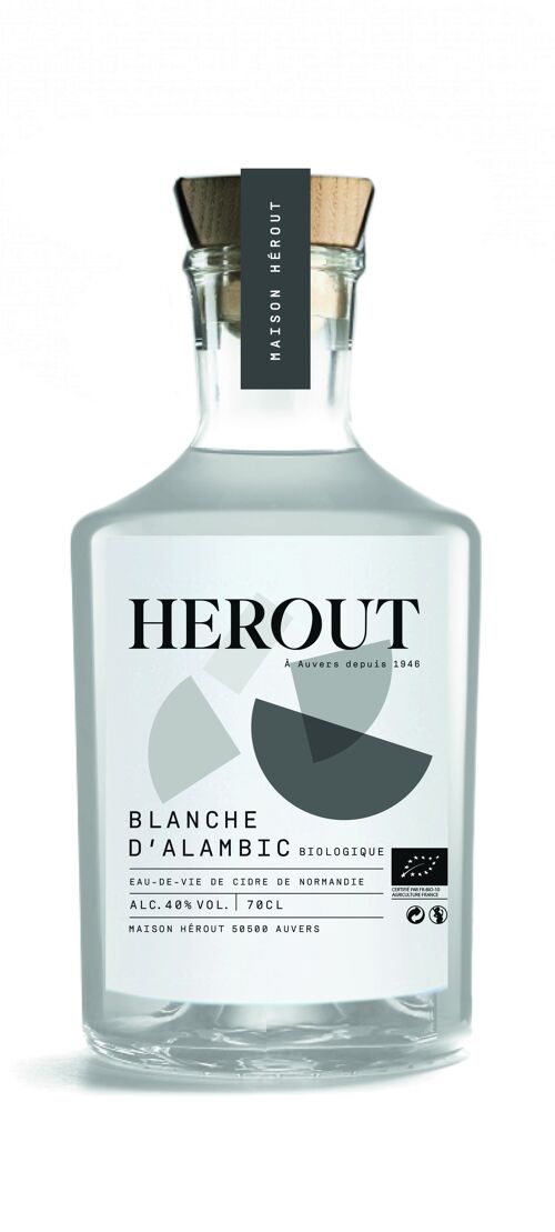 Blanche d'Alambic Bio Maison Hérout, Eau-de-vie de Cidre 70cl