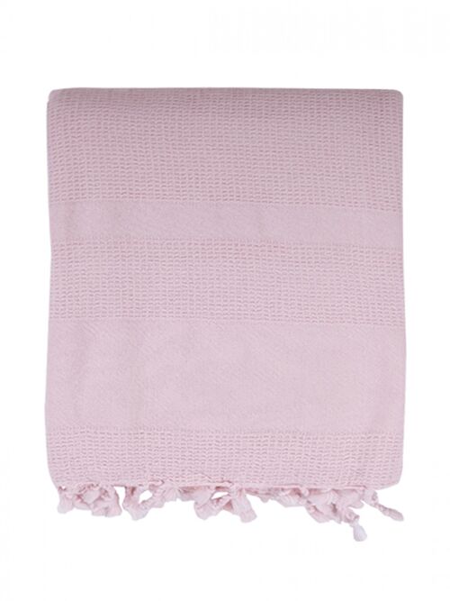 Stonewashed bath towel - Vintage Blush