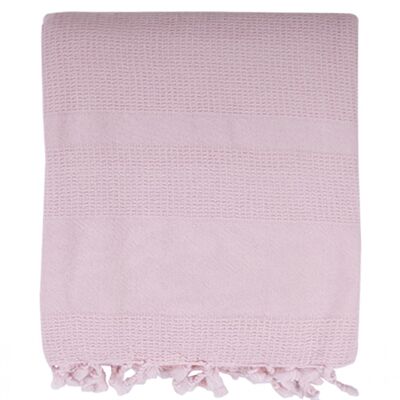 Stonewashed bath towel - Vintage Blush