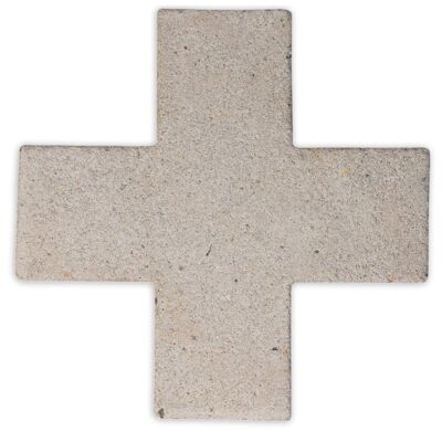 Decoratie betonnen kruis - Naturel/grijs