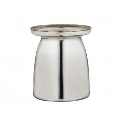 Glass Vase Bulb Collar - Silver