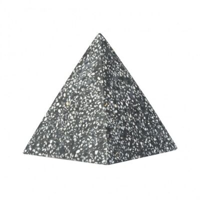 Die Terrazzo-Pyramide - Schwarz
