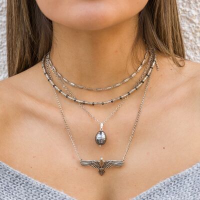 Silver Layered Necklaces