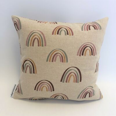 Almohada de pino piñonero almohada decorativa arcoíris de colores