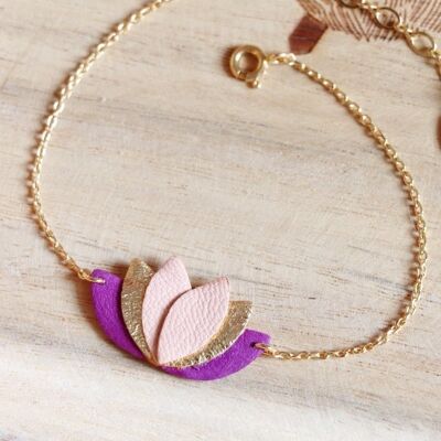 Nil Bracelet - Purple, Terracotta, Gold