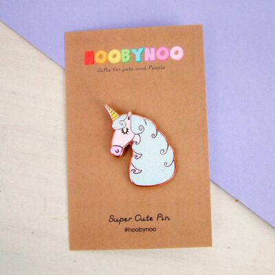 Unicorn Enamel Glitter Pin