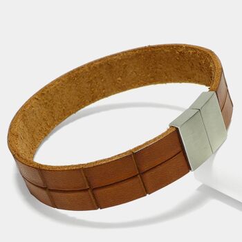 Bracelet pour hommes "Leather Star KF56" en cuir 1