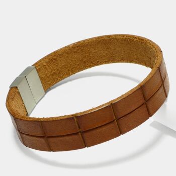 Bracelet pour hommes "Leather Star KF56" en cuir 2