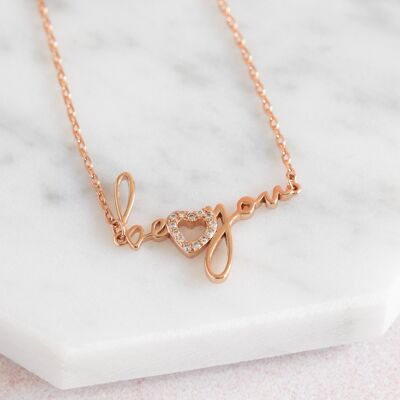Be You, For You Necklace Rose Gold