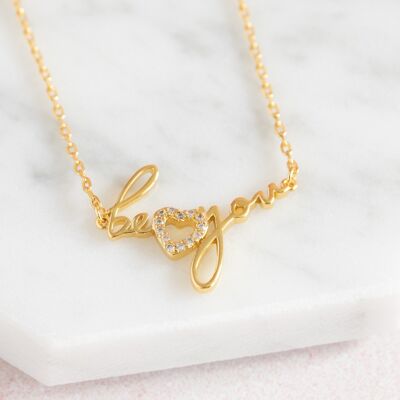 Be You, For You Necklace Gold