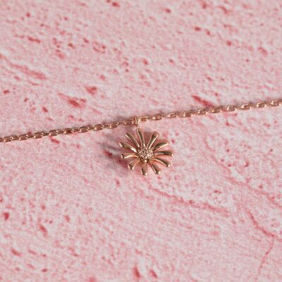 Sunflower Anklet Rose Gold