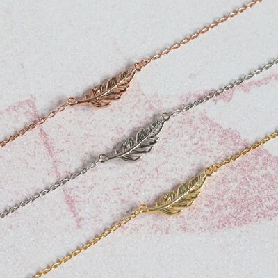 When Feathers Appear Bracelet Rose Gold
