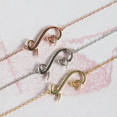 Follow Your Heart Infinity Bracelet Gold