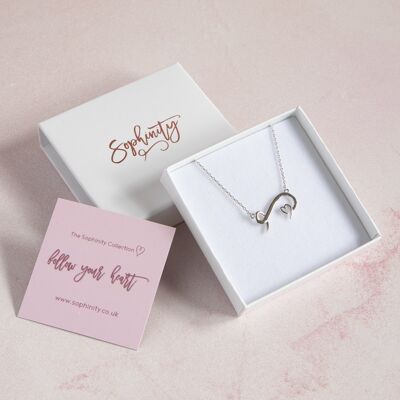 Follow Your Heart Infinity Necklace Rose Gold