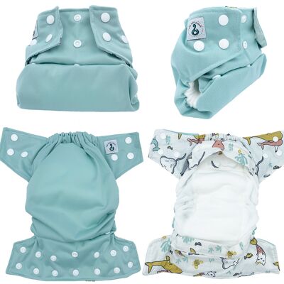Cloth diapers TE1 size 1 (3.5 - 8 kg)