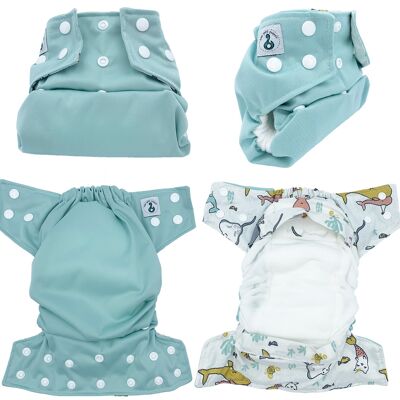 Cloth diapers TE1 size 1 (3.5 - 8 kg)
