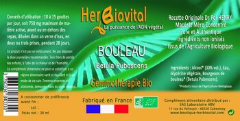 Bouleau Bio Gemmothérapie 2