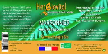 Marronnier Bio Gemmothérapie 2