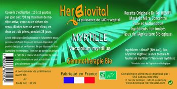 Myrtille Bio Gemmothérapie 2