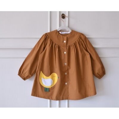 Little bird school blouse - Caramel brown
