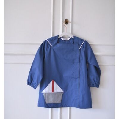 Mixed school apron Petit marin - Jean Blue